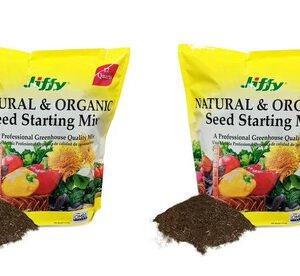 Natural Organic Seed Starter Mix Garden Soil for Plants 12 Quart 2 Pack
