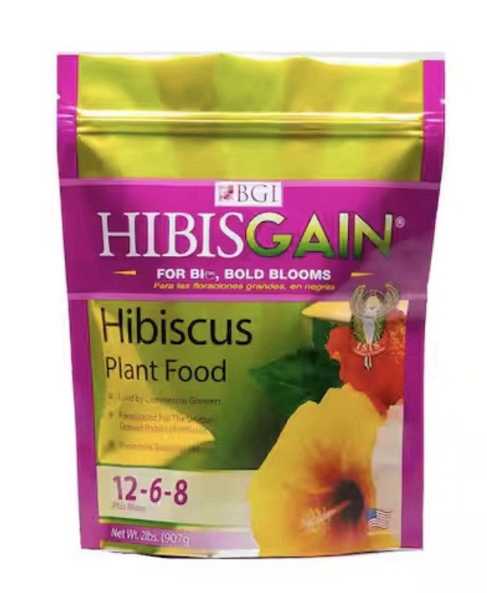 BGI HibisGain Hibiscus Plant Food Fertilizer 12-6-8 Inorganic 2 lb Bag