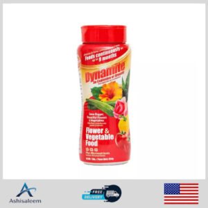 Dynamite 1 lb Flower & Vegetable Plant Food Slow Release Fertilizer Garden Plant