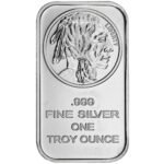 Monarch Precious Metals Poured One Troy Oz Silver Bar/Ingot (SB6)
