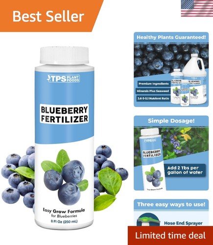 8 oz Blueberry Plant Food – Increase Fruit Production & Vitality, Made in USA