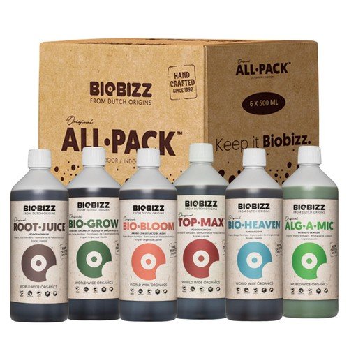 BioBizz All-Pack Indoor - Complete Organic Fertilizer Kit (6 x 16.9 fl oz) |...
