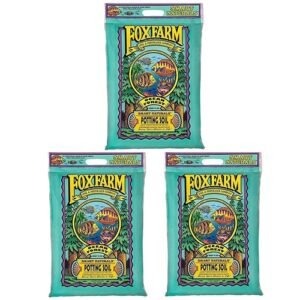 FoxFarm Ocean Forest Ready-to-Use Potting Soil with Fish Meal, 12qt, 3 Pack