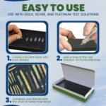 3 Jewelry Scratch Pad Test Stones Acids Solutions Gold Silver Precious Metals