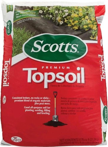 Scotts Premium Topsoil 0.75 cu ft 24.3 lb Lawn & Garden Planting Soil Outdoor
