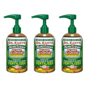 Dr. Earth Pump & Grow Organic Tomato Vegetable 3-2-2 Fertilizer 16oz Lot of 3