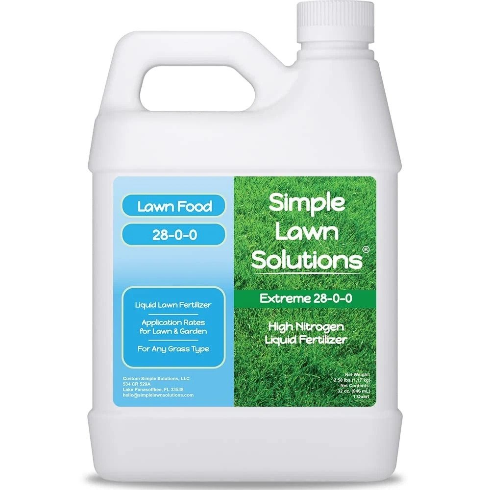 Liquid Lawn Fertilizer 28-0-0 High Nitrogen NPK Fertilizer Liquid Lawn Food