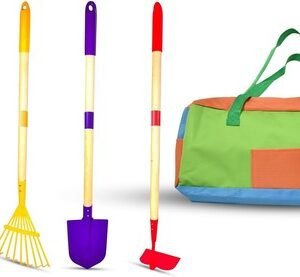 JustForKids 4Pcs Detachable Kids Garden Tool Set