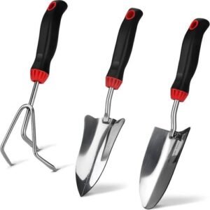 Garden Tool Set - 3 Piece Stainless Steel Heavy Duty Gardening Kit