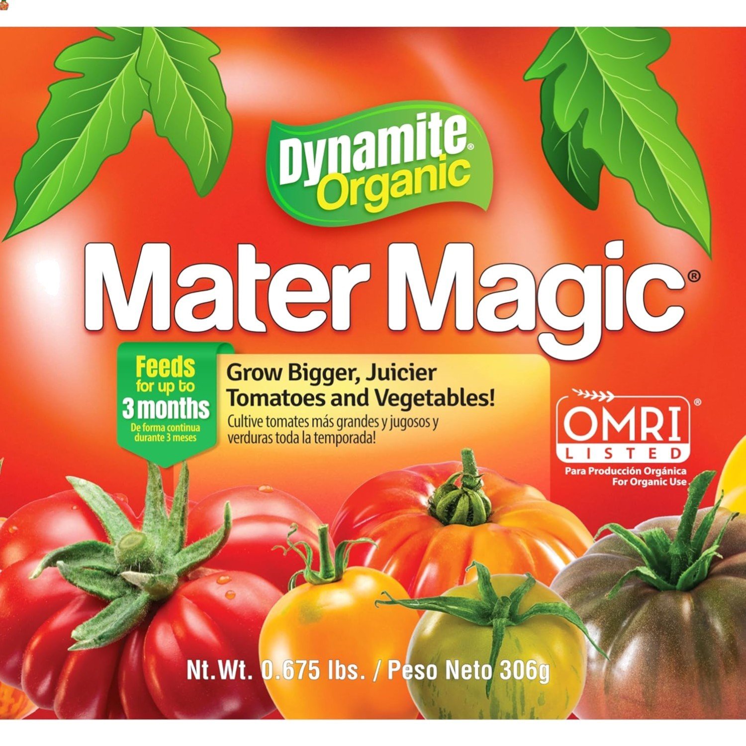 Mater Magic Organic Tomato Fertilizer - Bigger, Juicier Vegetables, 0.675 lb
