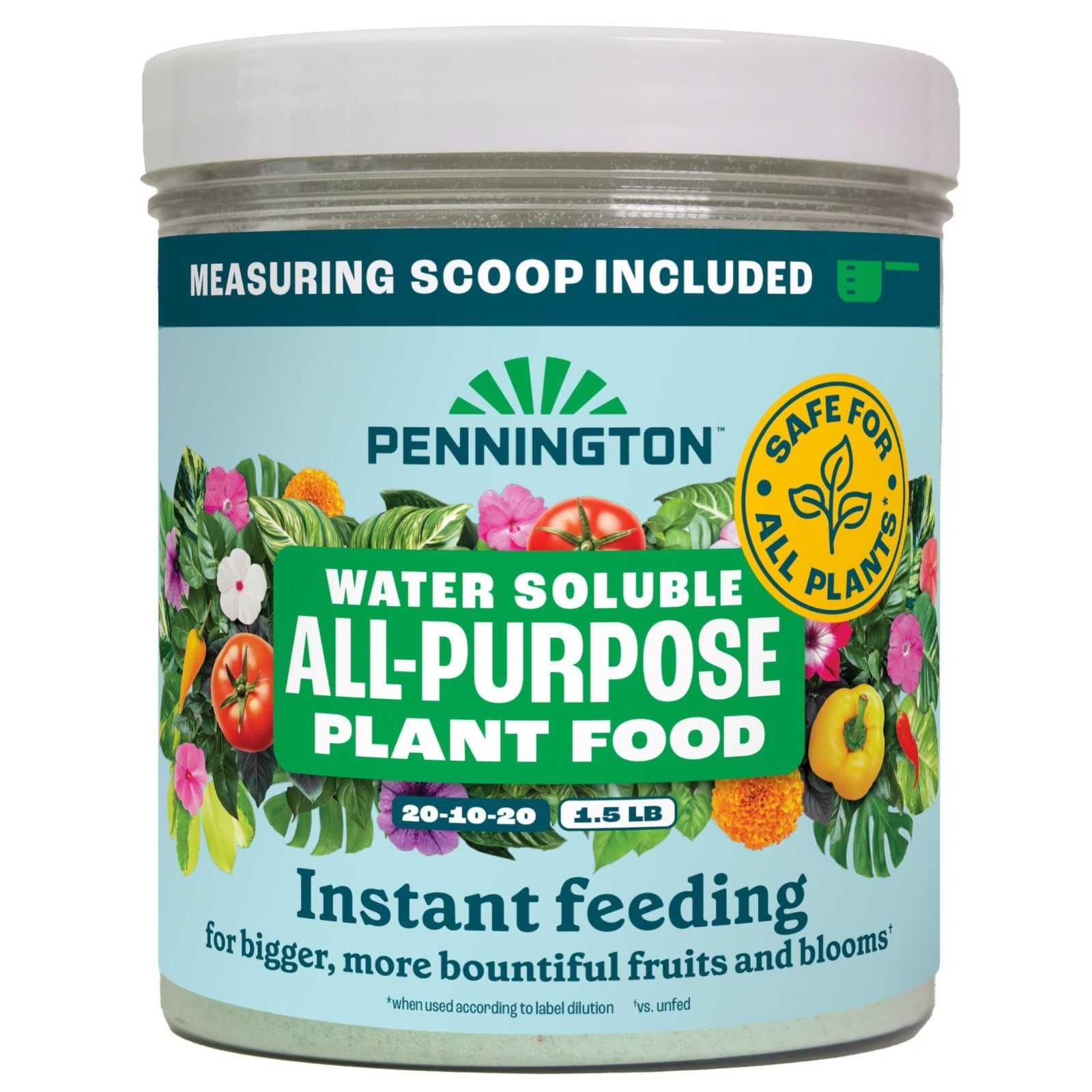All Purpose Plant Food Water Soluble 201020 Fertilizer 1.5 LB Garden Bloom