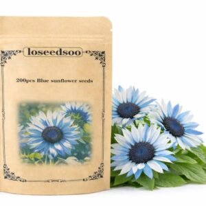 Blue Sunflower Seeds 200+ for Planting – Rare Blue Sunflower Flower Seeds