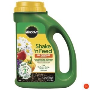 Miracle-Gro Shake 'N Feed All Purpose Plant Food 4.5lb, 12-4-8, Feeds 3 Months