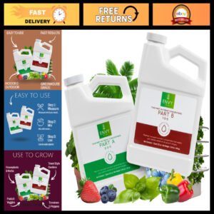 Hydroponic Plant Food A & B - Two-Part Liquid Nutrients for Indoor/Outdoor Plant