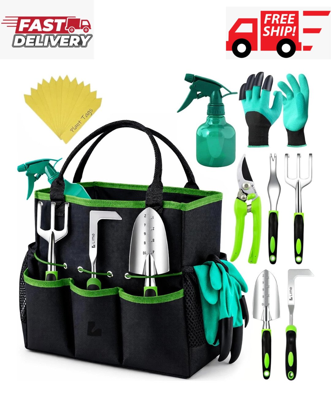 Heavy Duty Gardening Tools - Gardening Gifts for Women, Men, Mom, Dad - Durable,
