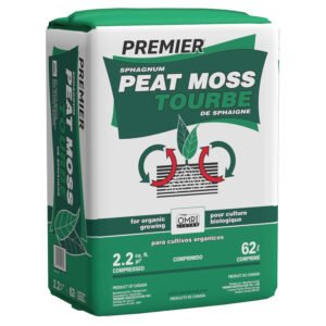 Premier Organic Sphagnum Peat Moss 2.2 Cu Ft Bale Expands to 4 Cu Ft
