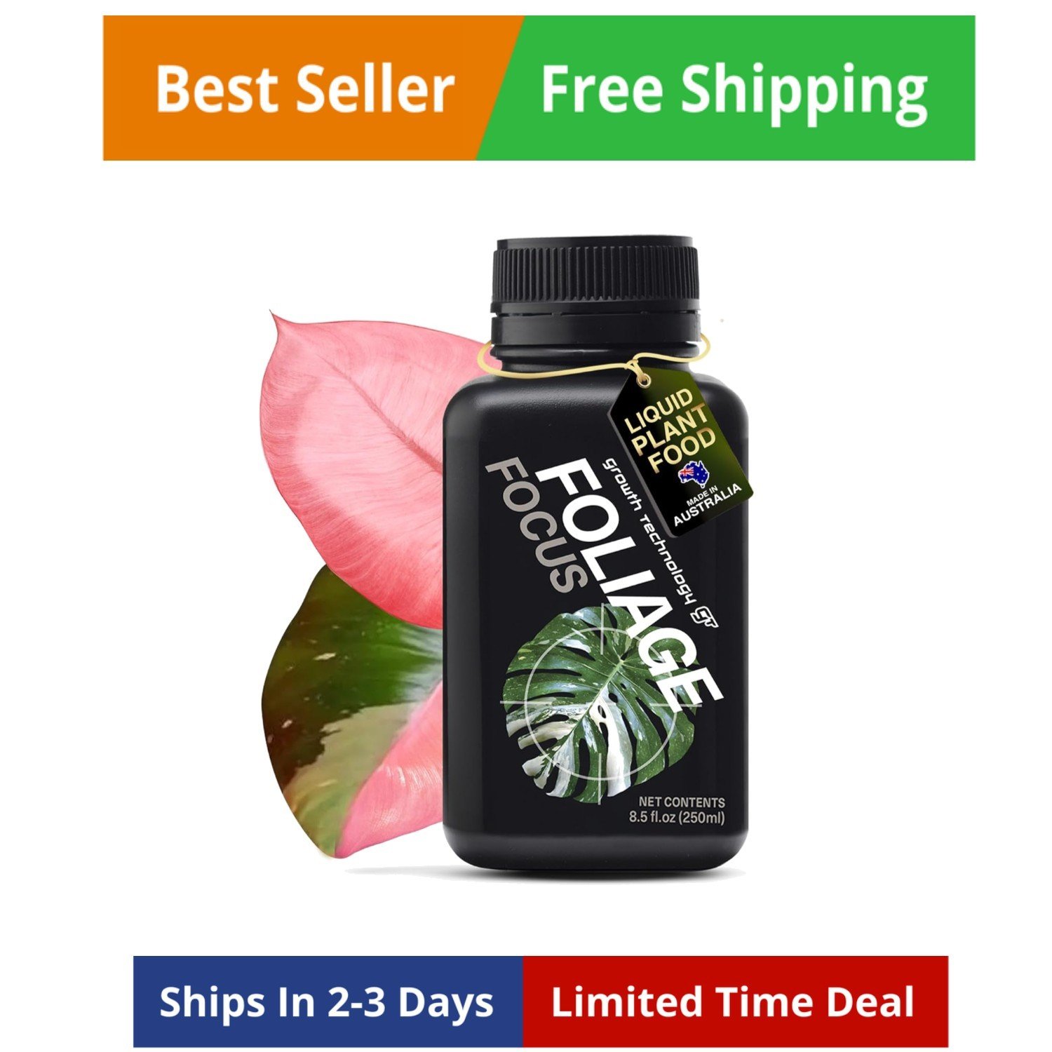 Foliage Focus - Liquid Indoor Plant Food for Houseplants, Tropical Plants, Ar...