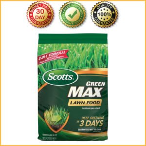 Scotts Green Max Lawn Food, Fertilizer Plus Iron Supplement 5,000sq ft,16.67lbs.