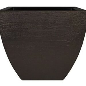 Tusco Products MSQ16ES Modern Square Garden Planter, 16-Inch, Espresso