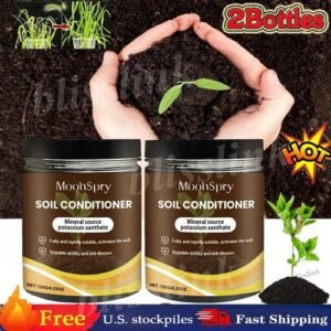 2Bottles 120g Soil Activator - Soil Conditioner, Plant & Flower Fertilizer USA