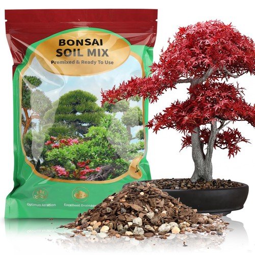 Premium Bonsai Soil Mix 1qt Professional Potting Mix for Aeration & Drainage
