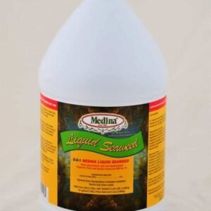 Medina Liquid Seaweed Fertilizer 128 oz Bottle Enhances Plant Growth & Soil