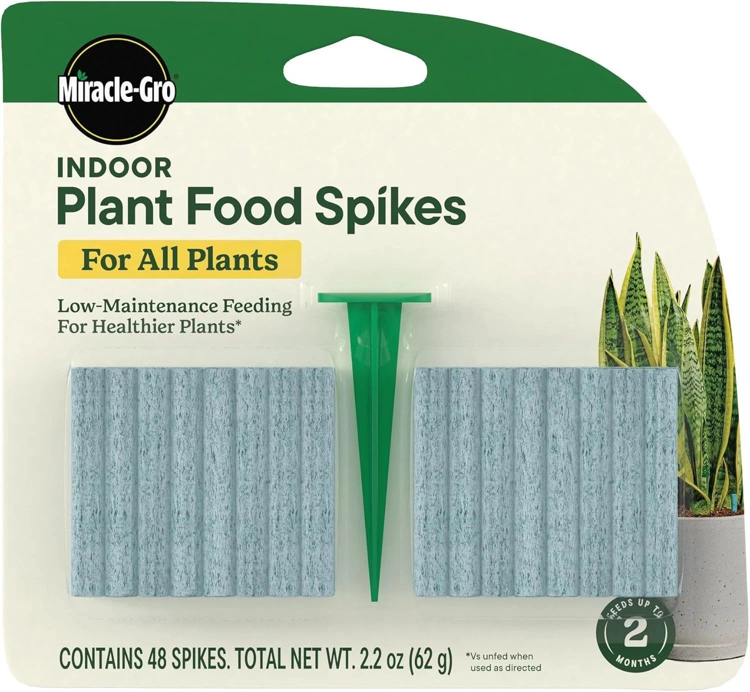 Miracle-Gro Indoor Plant Food Spikes for All Plants, Fertilizer Spikes for House