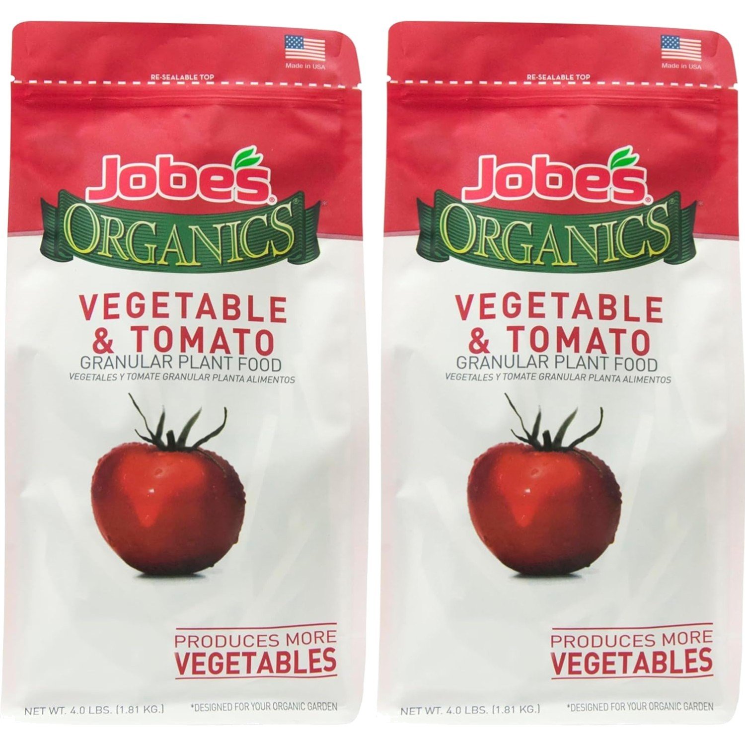 Granular Garden Fertilizer | For Vegetables & Tomatoes | 4 lbs Bag | Pack of 2
