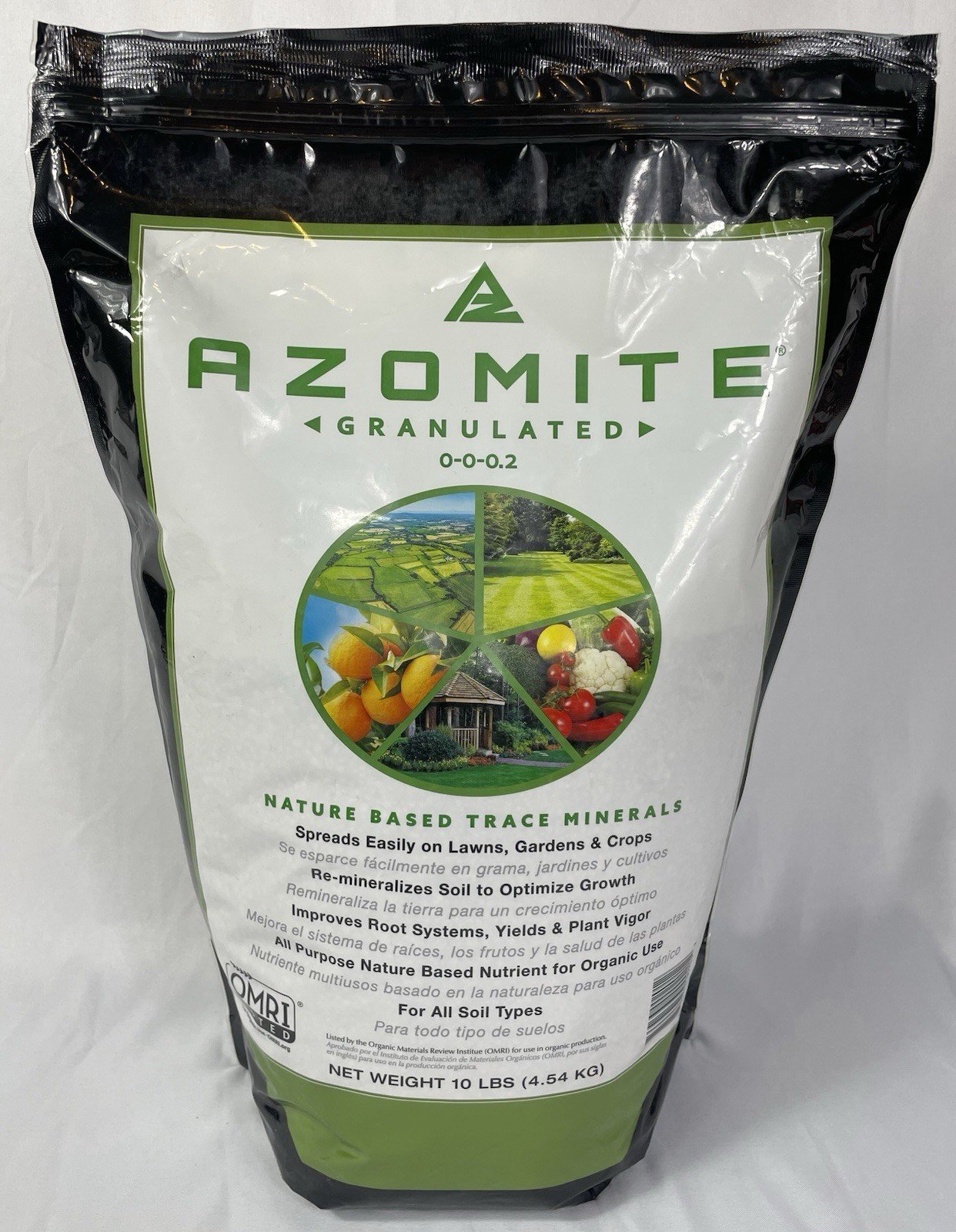 AZOMITE Granulated 0-0-0.2 Nature Based Trace Minerals 10 POUND Bag New Sealed