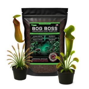 Premium Carnivorous Plant Soil Blend for Venus Flytraps, Sundews, Nepenthes & Bu