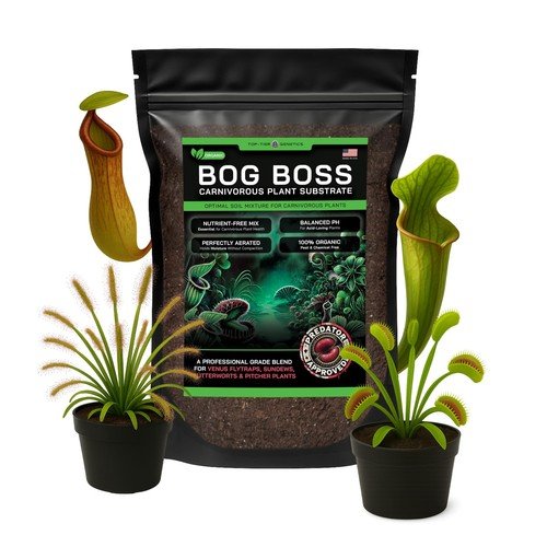 Premium Carnivorous Plant Soil Blend for Venus Flytraps, Sundews, Nepenthes & Bu