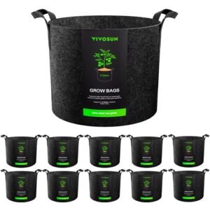 VIVOSUN 10/20 Pack Planting Grow Bags Fabric Pot Nursery Soil Nonwoven w/ Handle