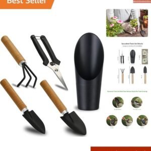 Complete Mini Gardening Tool Set - Lightweight and Rust-Resistant for Succulents