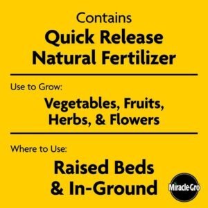 Organic Raised Bed and Garden Soil 1.5 cu. ft. with Quick Release Natural Fertil