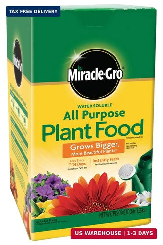 Miracle-Gro Water Soluble All Purpose Plant Food - Fertilizer For All Indoor or