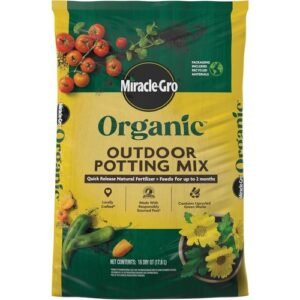 Organic Outdoor Potting Mix, 16 qt. | Plant Soil For Outdoor Container Plants,