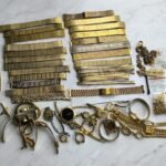 Vintage 14k 10k 12k Gold Filled & Other Watchmaker Jewelry Scrap Lot 1076 Grams