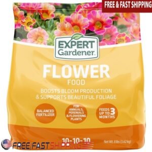 Flower Food Fertilizer 10-10-10 Granules Time Release 3 Months Annual Perennials