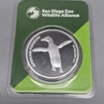 1oz .999 Fine Silver African Penguin San Diego Zoo Wildlife Alliance Round, 1 oz