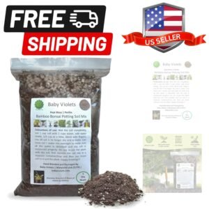 Bamboo Bonsai Plant Potting Soil Mix 3 Cups / 1 Quart, Perlite & Peat Moss