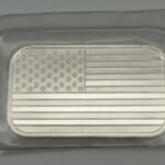 1 oz Silver Bar – American Flag Design