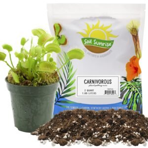 Soil Sunrise Carnivorous Plant Potting Soil Mix (2 Quarts) Ideal Additive for Ve