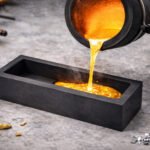 Big Star Graphite Casting Ingot Mold Metal Refining Scrap Gold Silver Big Star