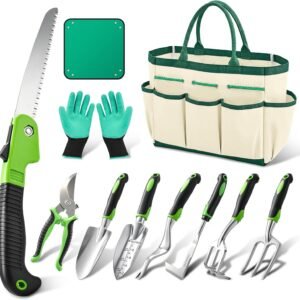 Aluminum Gardening Tools Set With Gloves Storage Bag Gifts For Women Mom