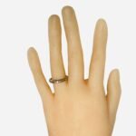 14k Gold Diamond Ring Scrap Repair Missing 2 Diamonds Split Shank 2.1 Grams
