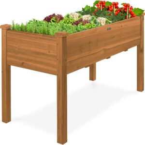 Best Choice Products 48 X 24 X 30 Inches Raised Garden Bed, Elevated Wood Plante