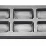 6 Cavity 10 oz Rect. Gold Graphite Ingot Mold Cast Melting Refining Metal Scrap