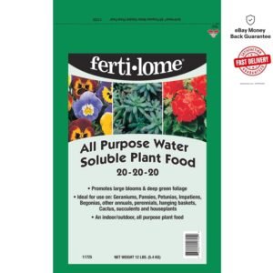 Fertilome 20-20-20 All Purpose Water Soluble Plant Food, 12 lb Vibrant Booster