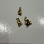 3 Gold Nugget Charms/Pendants 18k Yellow Gold Scrap 2.71 Grams