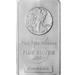 5 oz Silver Bar – Secondary Market Brand Varies .999 Fine Silver